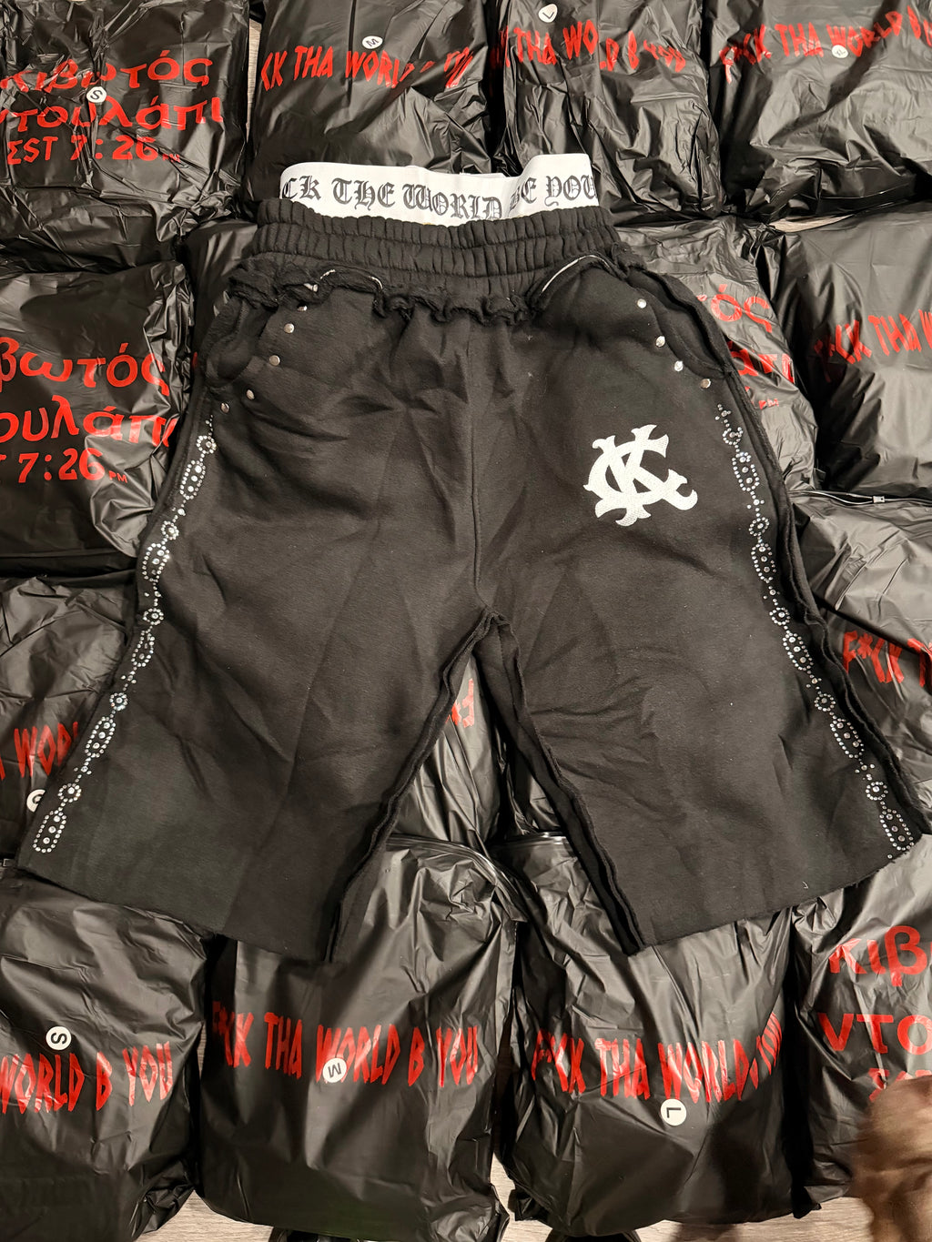 "κιβωτός ντουλάπι" Double Layers Sweatshorts