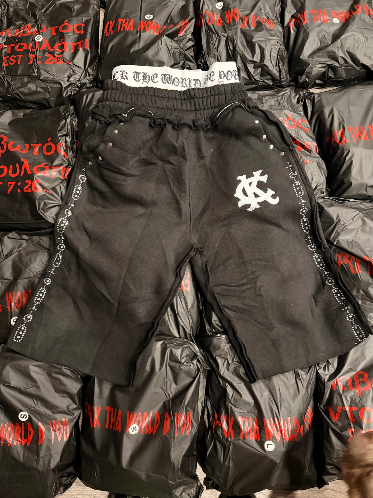 "κιβωτός ντουλάπι" Double Layers Sweatshorts