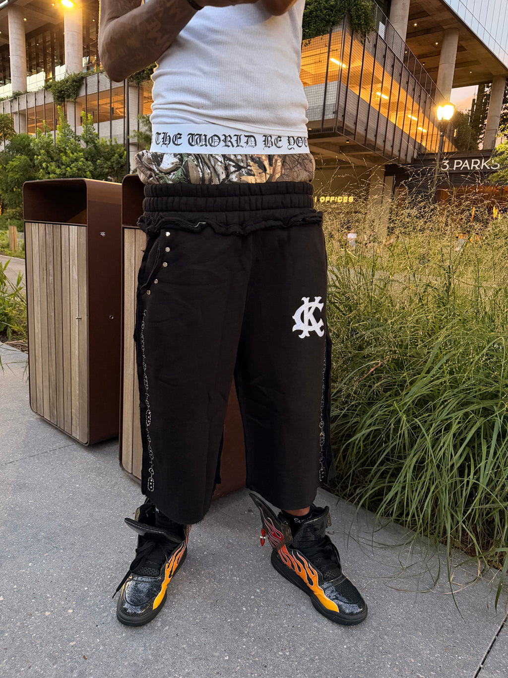 "κιβωτός ντουλάπι" Double Layers Sweatshorts