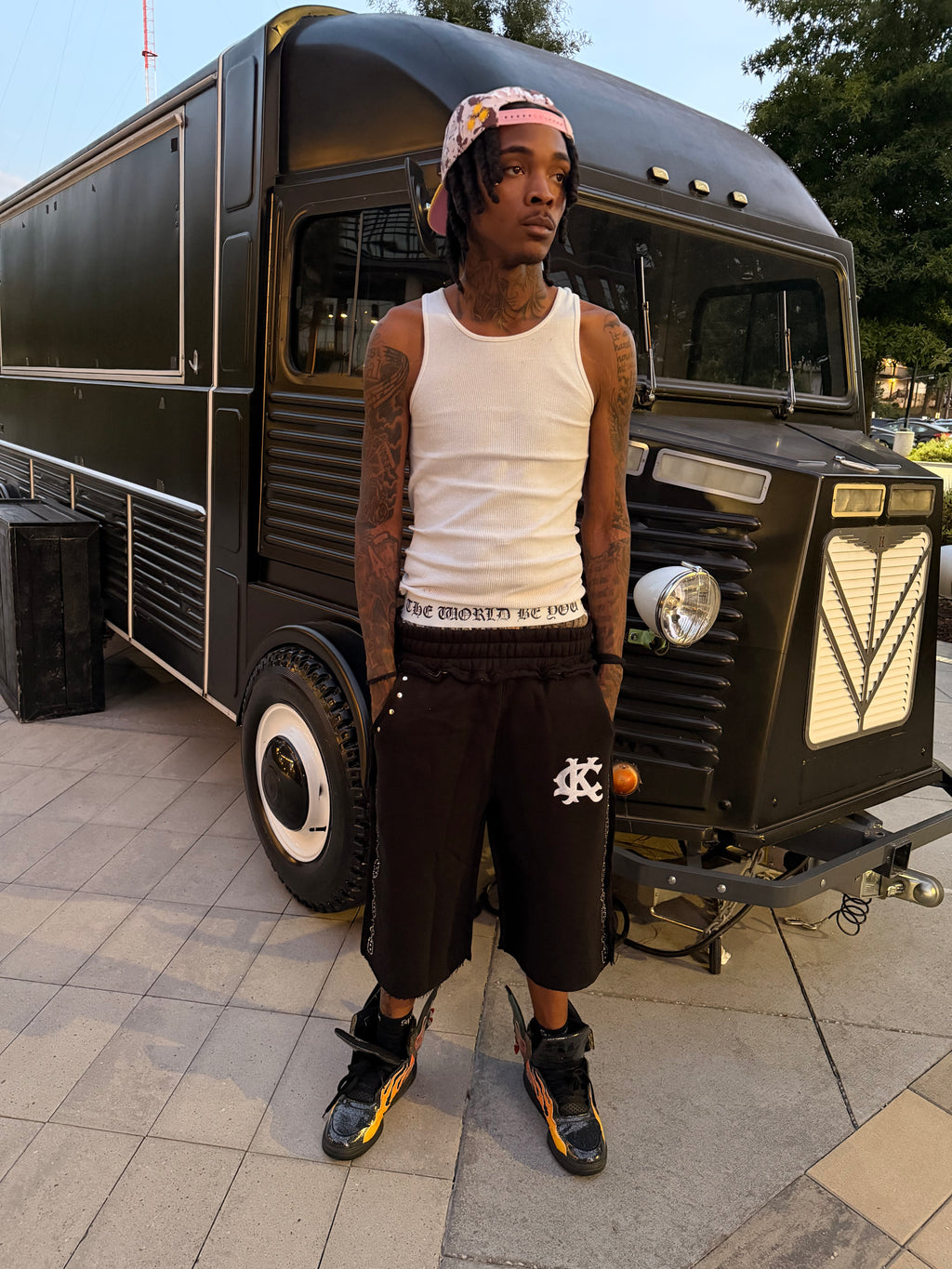 "κιβωτός ντουλάπι" Double Layers Sweatshorts