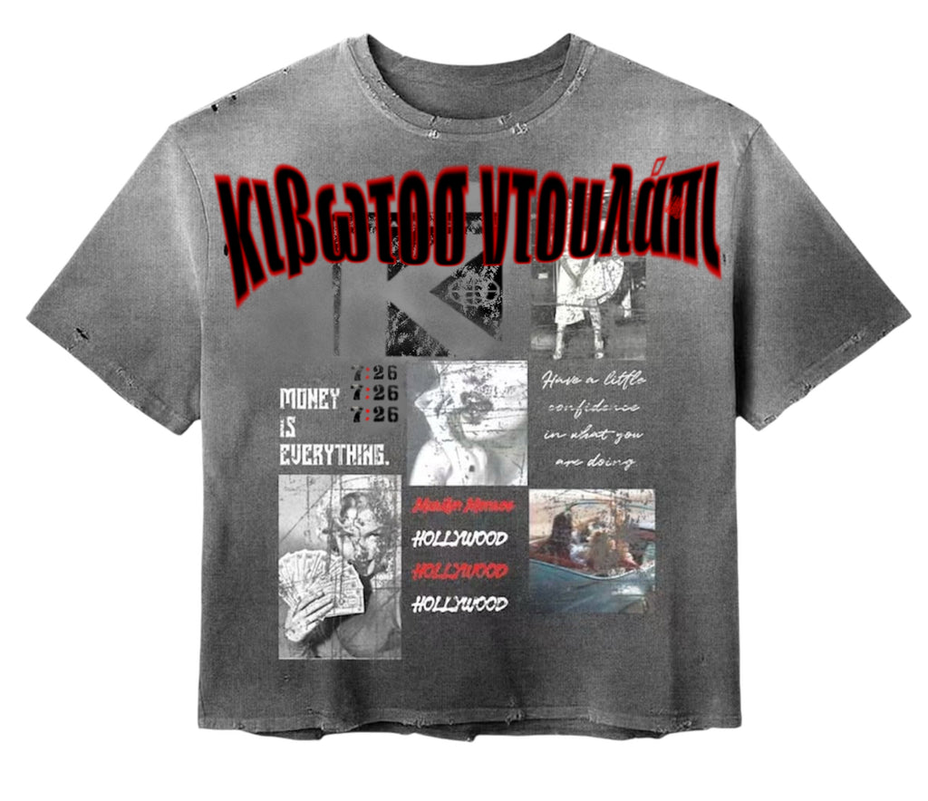 Kibwtos "Money Is Everything" Distressed Tee
