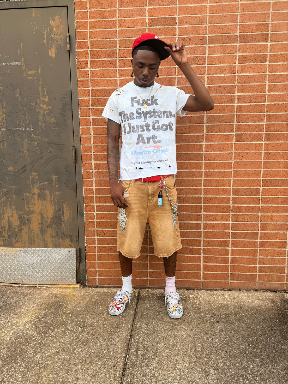"F*ck The System" Vintage Washed Tee