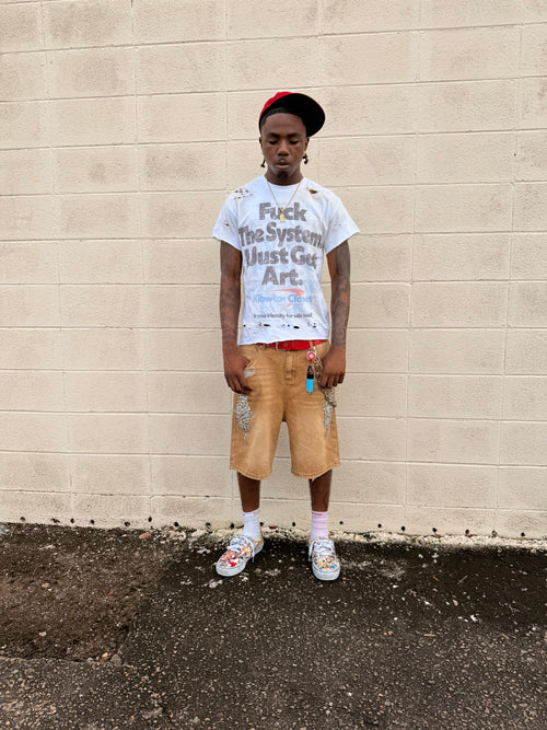 "F*ck The System" Vintage Washed Tee