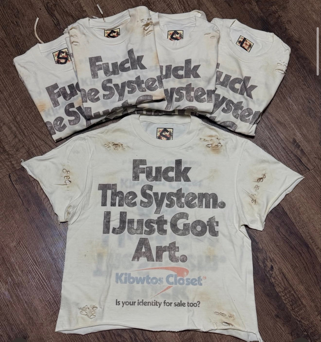 "F*ck The System" Vintage Washed Tee
