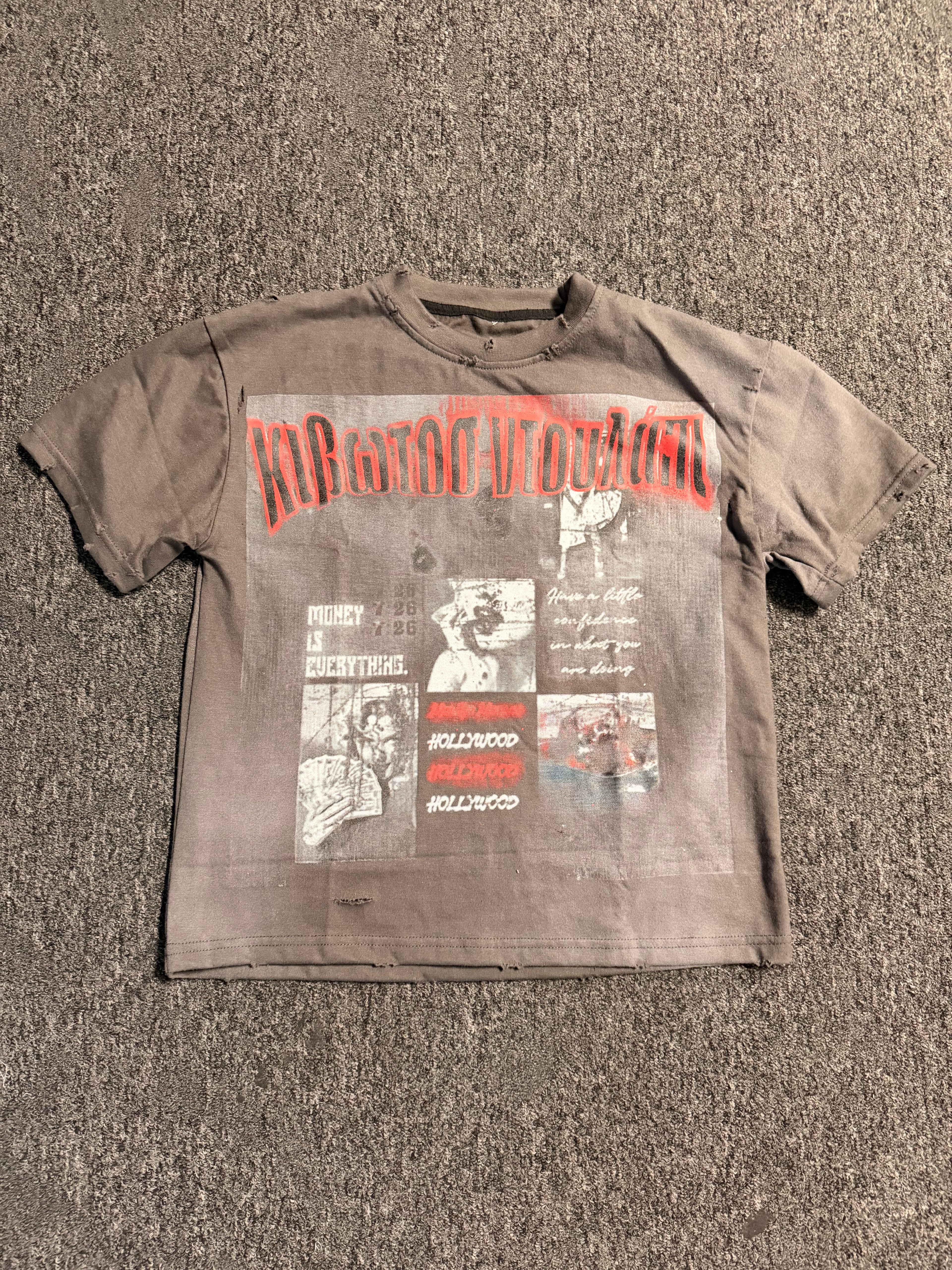 Kibwtos "Money Is Everything" Distressed Tee
